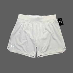 Under Armour Speedpocket 7” Shorts XL Ivory 1383268-110 NWT $50 MSRP
